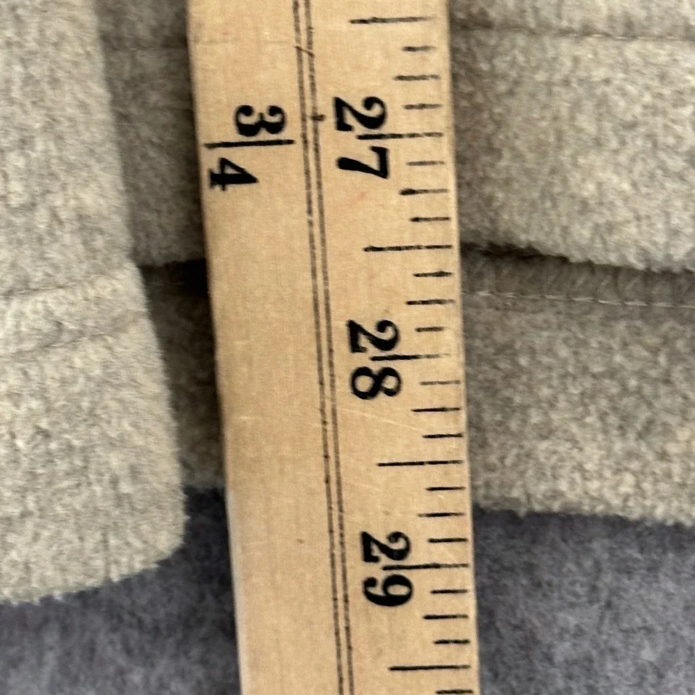 Vintage Gap Mens Large V-Neck Fleece Pullover Sweater Tan Beige‎ Comfort